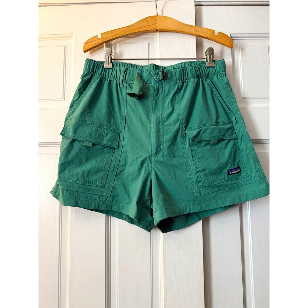 Patagonia Women's Outdoor Everyday Shorts 4" Heartleaf Green Cargo Size L Large